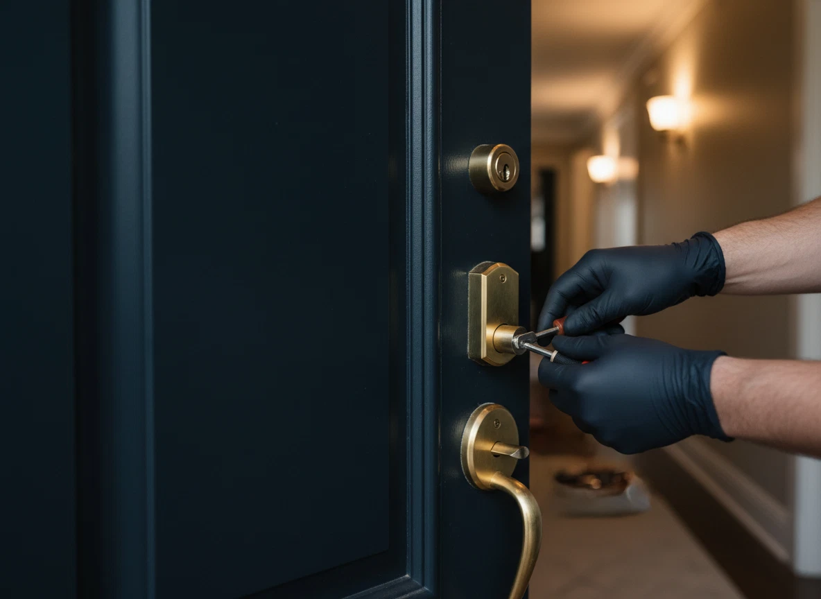 Residential lock installation